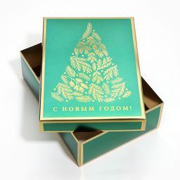 Коробка подарочная новогодняя складная «С новым годом», 21×15×7 см