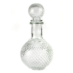 Графин стеклянный "Ребристый" 0,5л, h20,5см (Китай)