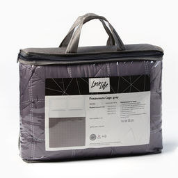 Покрывало евро LoveLife Cage: grey, 200×210±5 см, микрофайбер