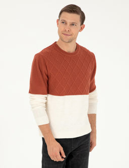 Свитер узкого кроя с плиткой