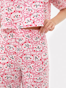 Комплект женский (футболка, бриджи) розовый с медведями - Mark formelle фото 7