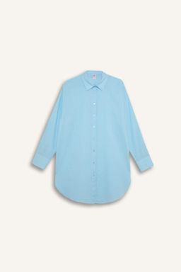 Fall in Love Regular Fit Pamuklu Plaj Gomlegi - Defacto фото 12