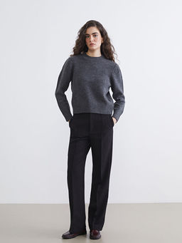 Bisiklet Yaka Kad?n Triko Kazak