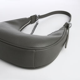 Сумка женская хобо на молнии, цвет серый - Textura фото 6