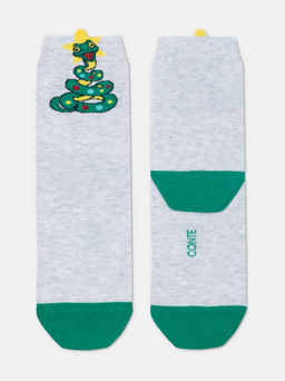 Цена за 2 пары. Носки новогодние светло-серый - Conte elegant фото 4