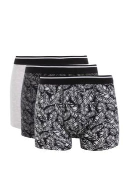 Regular Fit Desenli 3lu Boxer