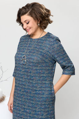 Платье Romanovich Style 1-2639 синий меланж фото 6