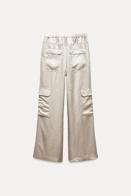 SATIN CARGO TROUSERS ZW COLLECTION - Zara фото 3