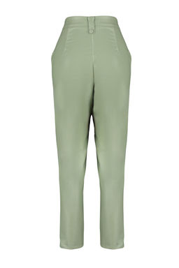 TRENDYOLMILLA Limited Edition Siyah Havuc Dokuma Onden Dugmeli Suni Deri Pantolon TWOAW22PL0083 фото 8