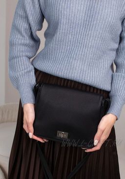 Сумка женская из кожзама с замком-вертушкой - L-craft фото 8