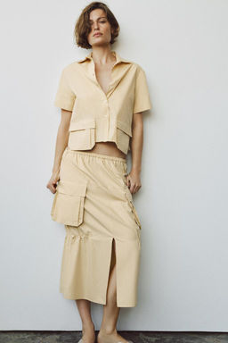 ZW COLLECTION SHIRT WITH POCKETS - Zara фото 5