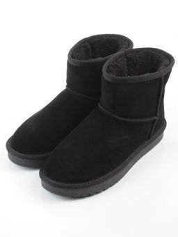 PF5854-1 BLACK Угги женские (натуральная замша, 100% шерсть)