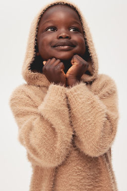 Sudadera en punto efecto pelo