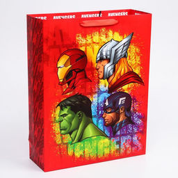 Пакет ламинат вертикальный MARVEL, Мстители, 31х40х11 см