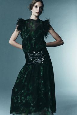 LIMITED EDITION COMBINED PRINTED DRESS - Zara фото 4