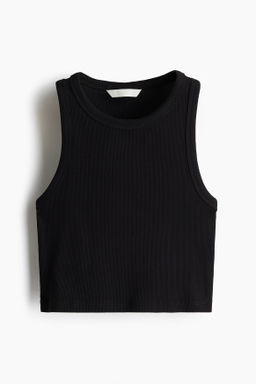 Top cropped sin mangas - H&m фото 4