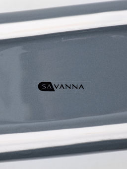 Дозатор для моющего средства с подставкой для губки SAVANNA «Природа», 450 мл, серый