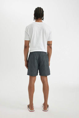 Короткие шорты для плавания стандартного кроя на сетчатой подкладке - Defacto фото 7