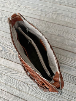 Женская кожаная сумка через плечо 3011 Кэмл - Sergio valentini фото 4