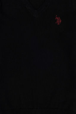 Черный базовый свитер для мальчика - U.s. polo assn фото 3