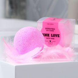 Бомбочка для ванны, ягодный аромат, 130 г, PINK-LOVE