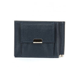 Зажим для купюр Croco-зк-302 (карм на мелочи) натуральная кожа синий орфей (151) 263525