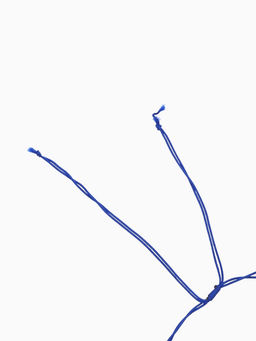 Браслет на ногу «Анклет», длина 20 см, белый, синий