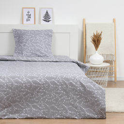 КПБ LoveLife 1.5 сп Ветви цв.серый, 147*210,150*215,70*70 -1 шт,100% хлопок,бязь 120 г/м2 10223