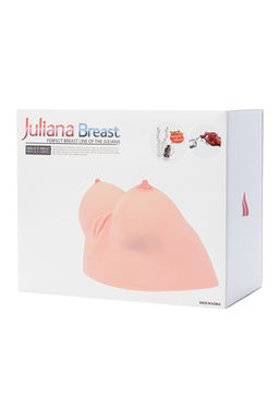 Мастурбатор реалистичный KOKOS Juliana Breast, TPR, телесный, 20 см  фото 6