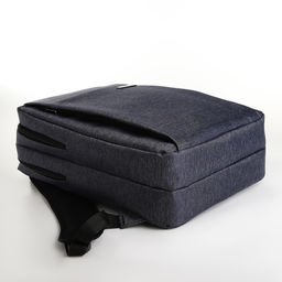 Рюкзак городской на молнии, 2 кармана, с USB, цвет синий - Simaland фото 3