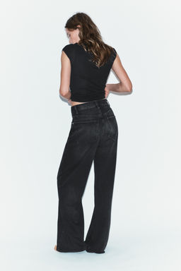 TRF EXTRA WIDE-LEG HIGH-WAIST JEANS - Zara фото 24