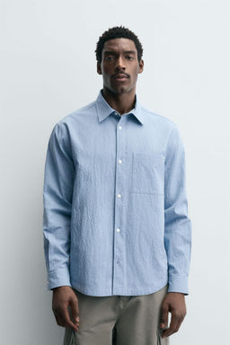 TEXTURED SHIRT WITH POCKET - Zara фото 2
