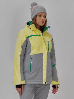 Горнолыжная куртка Chunmai 709J женская желтая утеплитель 380–480 г/м²  фото 3