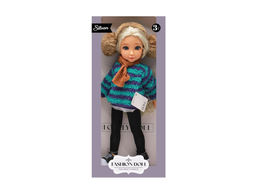 Коллекционная кукла 32см "Silvan. Doll" (HP1220940) теплые наушники, в кофте, лосинах и кроссовках, с шарфом, в коробке