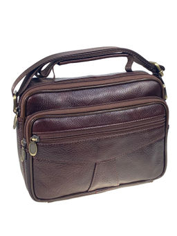 Сумка мужская из натуральной кожи, цвет коричневый