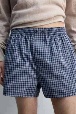 LIMITED EDITION CHECK POPLIN BOXERS - Zara фото 5