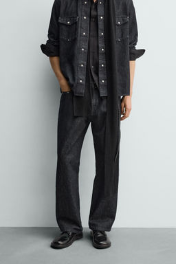 STUDDED STRAIGHT-LEG JEANS - Zara фото 11
