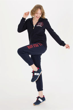 Женская темно-синяя толстовка с капюшоном Неожиданная скидка в корзине - U.s. polo assn фото 4