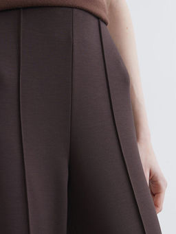 Y?ksek Bel Geni? Pa?a Kad?n Pantolon