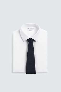 CORBATA ESTRUCTURA 100%SEDA AARON LEVINE X ZARA / Marino  фото 4