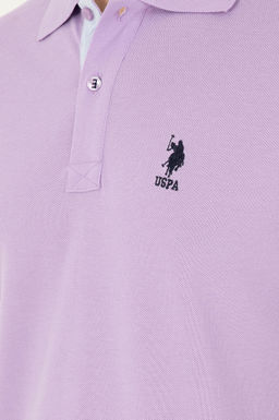 Мужская сиреневая базовая футболка Неожиданная скидка в корзине - U.s. polo assn фото 7