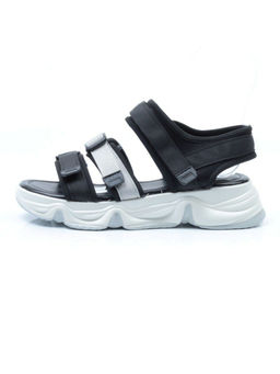 08-PED76-1 BLACK Босоножки (текстиль, стелька натуральная кожа) - Фабричный китай фото 12