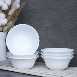 Набор салатников 6 штук 350 мл мм Тюльпан белый / NHW50T (WHITE) /12/ - ГалеонТрейд фото 2