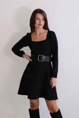 Платье с вырезом каре отрезное по талии - Martichelli фото 9