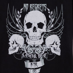 Футболка мужская KAFTAN Skull, размер 56, хлопок 100%, чёрная