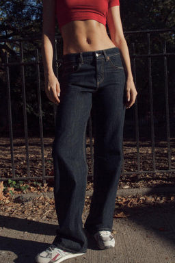 TRF WIDE-LEG MID-WAIST JEANS - Zara фото 29