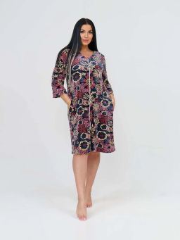 Халат женский, цвет красный