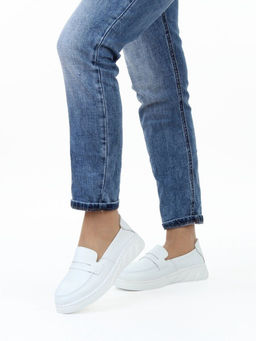 06-YE290-2 WHITE Туфли женские (натуральная кожа)