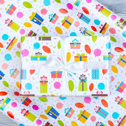 Бумага упаковочная глянцевая Шарики, 70 100 см, 1 лист - UPAK LAND фото 5