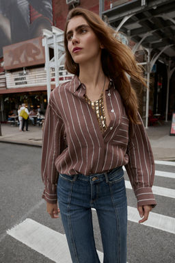 STRIPED SHIRT WITH POCKET